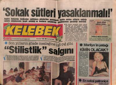 Hürriyet Gazetesi Kelebek Eki 3 Şubat 1990 - Coşkun Sabah Udunu Kemanla Aldattı GZ63424 - 2