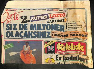 Hürriyet Gazetesi Kelebek Eki 3 Temmuz 1985 - Arjantinli Gabriela , Henüz 15inde . Ama Ona Geleceğin Navratilovası Gözüyle Bakılıyor GZ114196 - 1