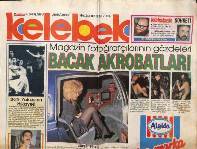 Hürriyet Gazetesi Kelebek Eki 3 Temmuz 1990 - İbrahim Tatlıses Davette GZ63399 - 1