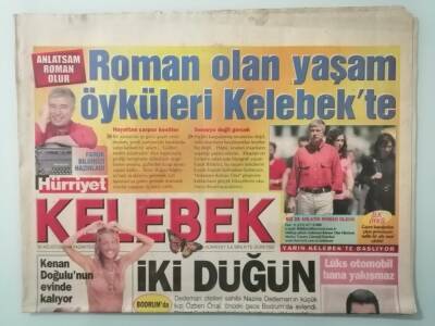 Hürriyet Gazetesi Kelebek Eki 30 Ağustos 2004 Kenan Doğulunun Evinde Kalıyor -GZ33111 - 1