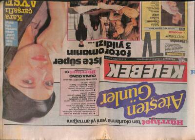 Hürriyet Gazetesi Kelebek Eki 30 Aralık 1987 - Zuhal Olcay GZ63788 - 2
