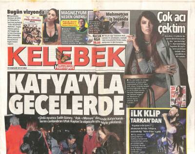 Hürriyet Gazetesi Kelebek Eki 30 Aralık 2014 - Murat Yıldırım , Kocan Kadar Konuş Kitabını Alırken Hayranları Şaşırmıştı GZ90892 - 1