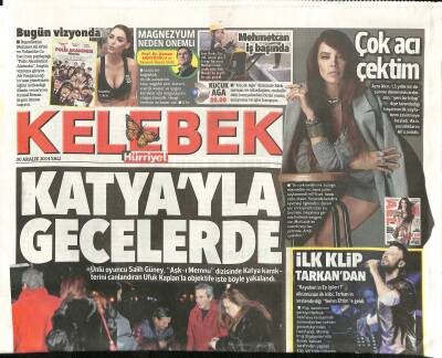 Hürriyet Gazetesi Kelebek Eki 30 Aralık 2014 - Ömür Gedikten Türküler GZ116043 - 1