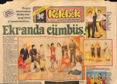 Hürriyet Gazetesi Kelebek Eki 30 Ekim 1982 - Kamuran Akkor , Anadolu Yollarında... GZ90980 - 1
