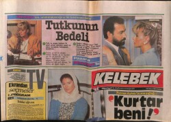 Hürriyet Gazetesi Kelebek Eki 30 Ekim 1987 - Gülşen Bubikoğlu İddialı Bir Bir Rolle Kamera Karşısına Geçti GZ63635 - 1