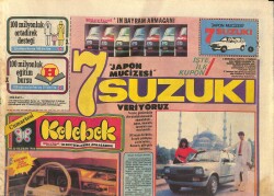 Hürriyet Gazetesi Kelebek Eki 30 Haziran 1984 - Şeker Bayramında Şeker Gibi Bir Ekran - Ajda Pekkan GZ100857 - 1
