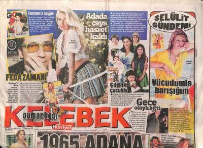 Hürriyet Gazetesi Kelebek Eki 30 Haziran 2012 - Ebru Gündeş 30 Yıl Daha Sahnedeyim - Burcu Esmersoy , Adada Çaya Hasret Kaldı GZ124953 - 1