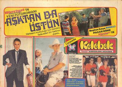 Hürriyet Gazetesi Kelebek Eki 30 Kasım 1983 - Suna Yıldızoğlu , Kadın Doğduğuna Bin Pişman GZ126946 - 1