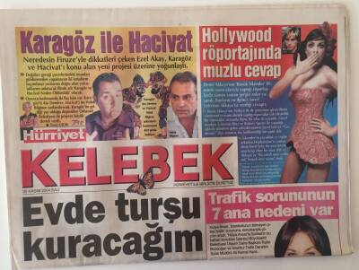 Hürriyet Gazetesi Kelebek Eki 30 Kasım 2004 - Anne Olmaya Hazırlanan Nurgül Yeşilçay Evde Oturup Turşu Kuracağım Dedi GZ20842 - 1