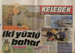 Hürriyet Gazetesi Kelebek Eki 30 Mart 1987 - Dianayı Giydiren Türk GZ63565 - 2