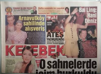 Hürriyet Gazetesi Kelebek Eki 30 Mart 2007 Arnavut Köy Sahilinde Alışveriş - O Sahnelerde İçim Burkuldu -GZ44326 - 2