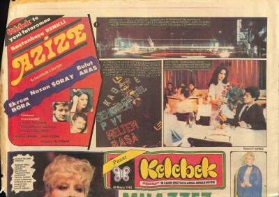Hürriyet Gazetesi Kelebek Eki 30 Mayıs 1982 - Muazzez Abacı Şark Bülbülü - Zerrin Özerin İki Yüzü... GZ114383 - 1