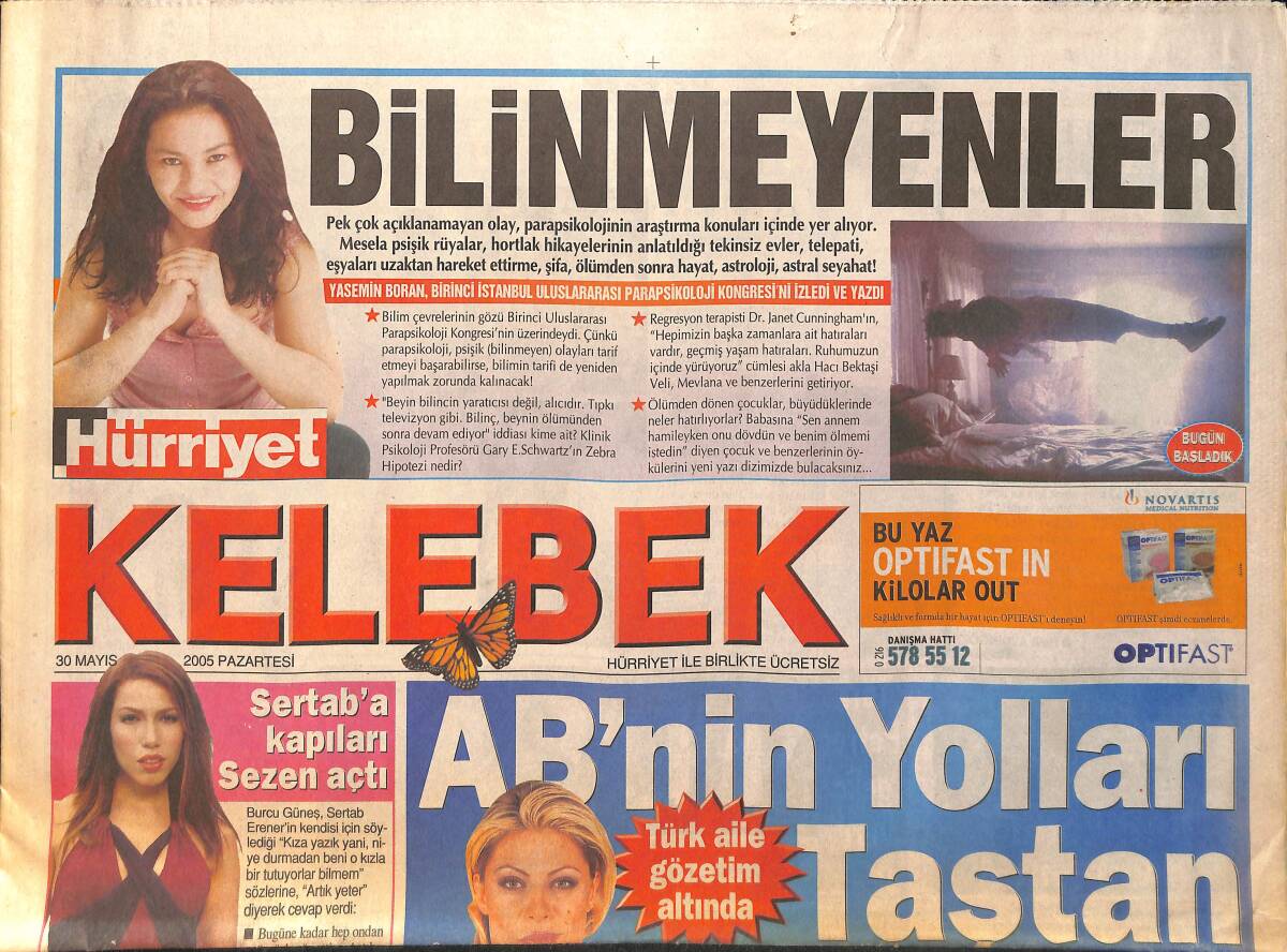 Hürriyet Gazetesi Kelebek Eki 30 Mayıs 2005 - Fatma Acar 