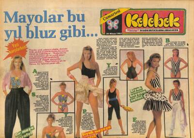Hürriyet Gazetesi Kelebek Eki 30 Nisan 1983 - Suna Konakçı 9 Şarkıyla Ekranda GZ127611 - 1