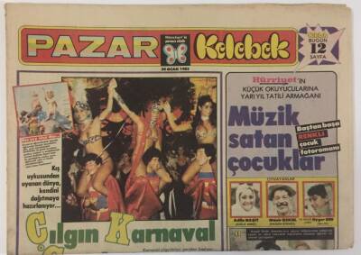 Hürriyet Gazetesi Kelebek Eki 30 Ocak 1983 - Del Duca Ödülü Yaşar Kemalin Dev Romanı İnce Memed GZ16842 - 2