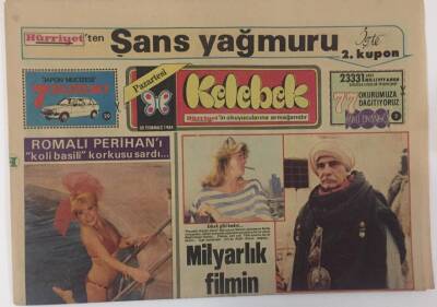 Hürriyet Gazetesi Kelebek Eki 30 Temmuz 1984 - Milyarlık Filmin Purolu Kadın Yönetmeni GZ16818 - 2