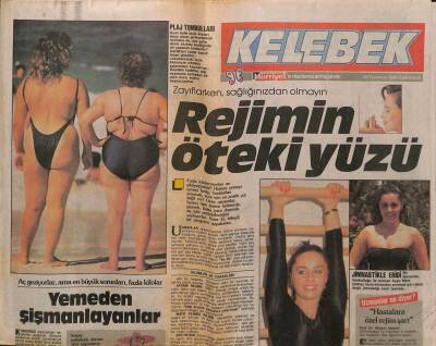 Hürriyet Gazetesi Kelebek Eki 30 Temmuz 1988 - Tarık Akanın Eşi Yasemin , Ayrılık Haberlerine Gülüyor... GZ93879 - 1