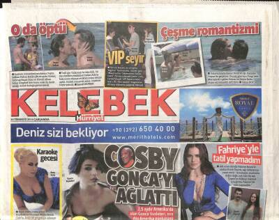 Hürriyet Gazetesi Kelebek Eki 30 Temmuz 2014 - Kıvanç Tatlıtuğ Amerikada Sakal Bıraktı - Gelibolu Mini Dİzi Oluyor GZ95495 - 1