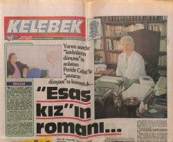 Hürriyet Gazetesi Kelebek Eki 31 Ağustos 1989 - Peride Celal İle Kadınların Dünyası GZ63487 - 1