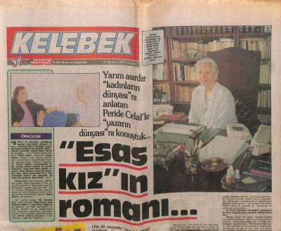 Hürriyet Gazetesi Kelebek Eki 31 Ağustos 1989 - Peride Celal İle Kadınların Dünyası GZ63487 - 1