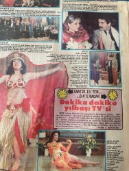 Hürriyet Gazetesi Kelebek Eki 31 Aralık 1983 - Zeki Müren TV'de Yeni Yıl Dileklerini Sunuyor - İbo'ya Özel Çekim GZ147397 - 2