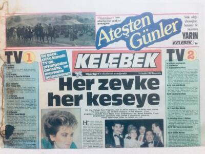 Hürriyet Gazetesi Kelebek Eki 31 Aralık 1987 - Her Zevke Her Keseye GZ41777 - 1