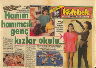 Hürriyet Gazetesi Kelebek Eki 31 Ekim 1983 - Robert Mitchum , Ekranda Altın Devrini Yaşıyor GZ114837 - 1