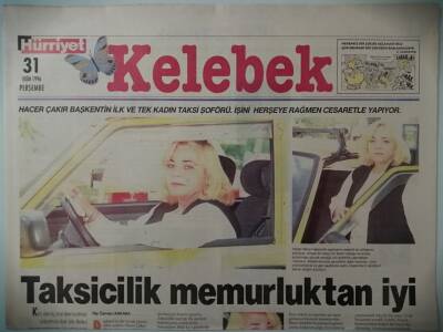 Hürriyet Gazetesi Kelebek Eki 31 Ekim 1996 Taksicilik Memurluktan İyi -GZ37268 - 1