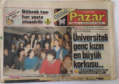 Hürriyet Gazetesi Kelebek Eki 31 Mart 1985 - Japon Usulü Evlilik GZ18475 - 1