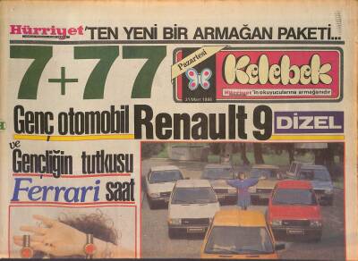 Hürriyet Gazetesi Kelebek Eki 31 Mart 1986 - Isabelle Adjani Makyaj Yapmayı Beceremiyorum GZ126937 - 1