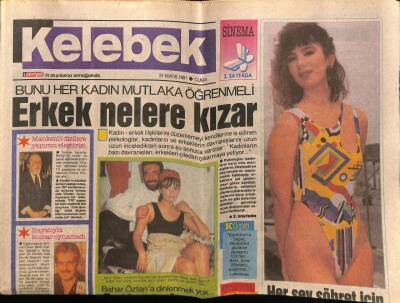Hürriyet Gazetesi Kelebek Eki 31 Mayıs 1991 - Bahar Öztana Dinlenmek Yok GZ75777 - 1