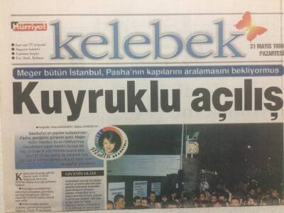 Hürriyet Gazetesi Kelebek Eki 31 Mayıs 1999 - Kuyruklu Açılış GZ35027 - 1