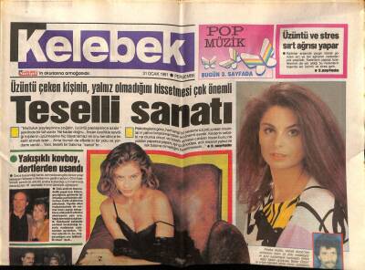 Hürriyet Gazetesi Kelebek Eki 31 Ocak 1991 - Pembe Mutlu Ahmet Akıncının İddialarını Reddetti GZ75769 - 1