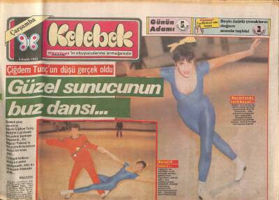 Hürriyet Gazetesi Kelebek Eki 4 Aralık 1985 - Çiğdem Tunçun Düşü Gerçek Oldu GZ91955 - 1