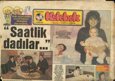 Hürriyet Gazetesi Kelebek Eki 4 Aralık 1986 - Ayşe Tunalı Kendini Otel Odasına Hapsetti GZ114790 - 1