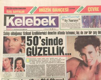 Hürriyet Gazetesi Kelebek Eki 4 Aralık 1990-Çoşkun Sabah Bütün Zamanların Satış Rekorunu Kırdı-50sinde Güzellik GZ36009 - 1