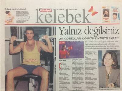 Hürriyet Gazetesi Kelebek Eki 4 Aralık 1997 - Kış Egzersizleri GZ35739 - 1