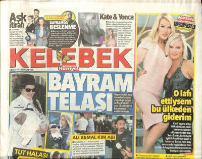 Hürriyet Gazetesi Kelebek Eki 4 Ekim 2014 - Özcan Denizden Yeni Dizi GZ115971 - 1