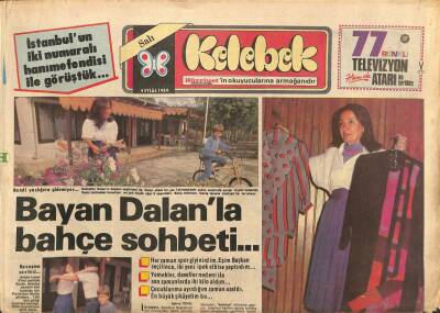 Hürriyet Gazetesi Kelebek Eki 4 Eylül 1984 - Hülya Avşara İkinci Dayak GZ114081 - 1