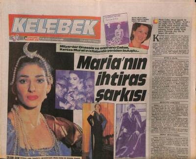 Hürriyet Gazetesi Kelebek Eki 4 Eylül 1988 - Marianın İhtiras Şarkısı GZ82784 - 1