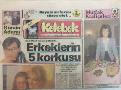 Hürriyet Gazetesi Kelebek Eki 4 Haziran 1985 - Erkeklerin 5 Korkusu GZ35197 - 1