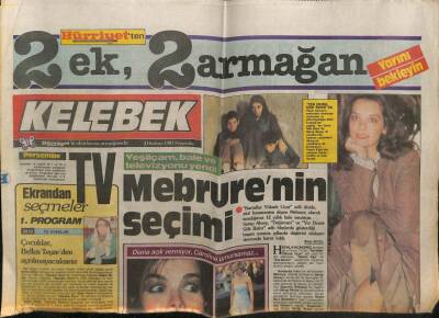 Hürriyet Gazetesi Kelebek Eki 4 Haziran 1987- Zıt Prensesler GZ63742 - 2