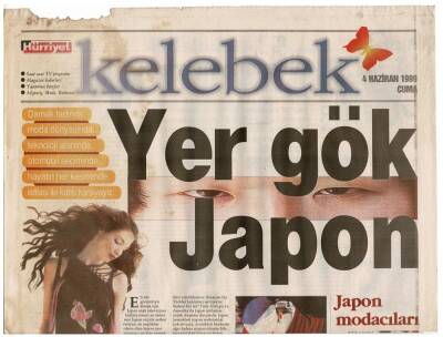 Hürriyet Gazetesi Kelebek Eki 4 Haziran 1999 - Danimarkada Mustafa Sandal Fırtınası GZ48024 - 1