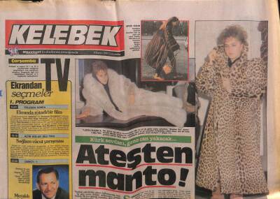 Hürriyet Gazetesi Kelebek Eki 4 Kasım 1987 - Kürk Sevdası Gene Can Yakacak GZ63630 - 2