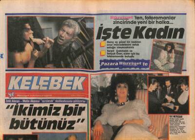 Hürriyet Gazetesi Kelebek Eki 4 Mart 1988 - Zeki Alasya - Metin Akpınar Ayrılacak Dedikodusuna Gülüyorlar GZ96107 - 1