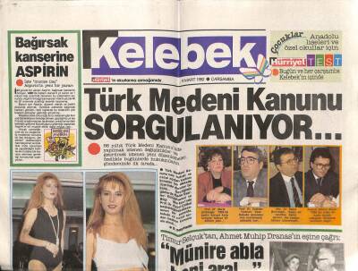 Hürriyet Gazetesi Kelebek Eki 4 Mart 1992 - 3 Tür Göğüs 3 Ameliyat GZ63908 - 2
