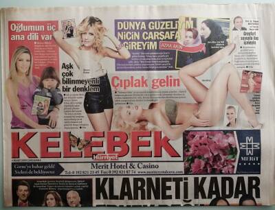 Hürriyet Gazetesi Kelebek Eki 4 Mart 2009 Milanoda Moda Şov - Ajdanın Sevgilisi İle Nasıl Çıktım - GZ44578 - 2