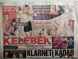 Hürriyet Gazetesi Kelebek Eki 4 Mart 2009 Milanoda Moda Şov - Ajdanın Sevgilisi İle Nasıl Çıktım - GZ44578 - 1