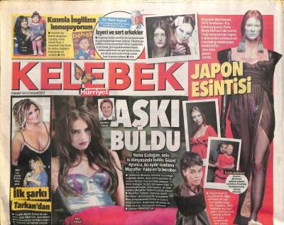 Hürriyet Gazetesi Kelebek Eki 4 Mart 2013 - Nehir Erdoğan , Aşkı İş Dünyasında Buldu GZ100064 - 1