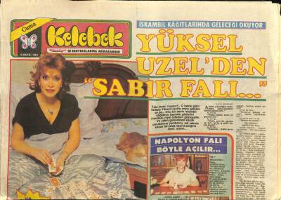 Hürriyet Gazetesi Kelebek Eki 4 Mayıs 1984 - Yüksel Uzelden Sabır Falı... GZ100840 - 1